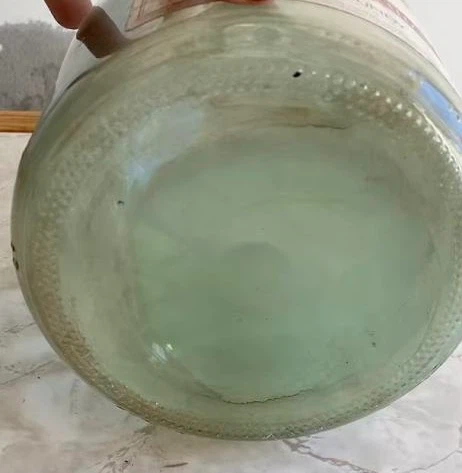 Empty Vintage 3L Green Livingston Cellars Glass Jug - photo 3