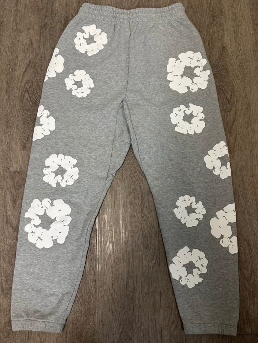 grey denim tears pants size small - photo 2