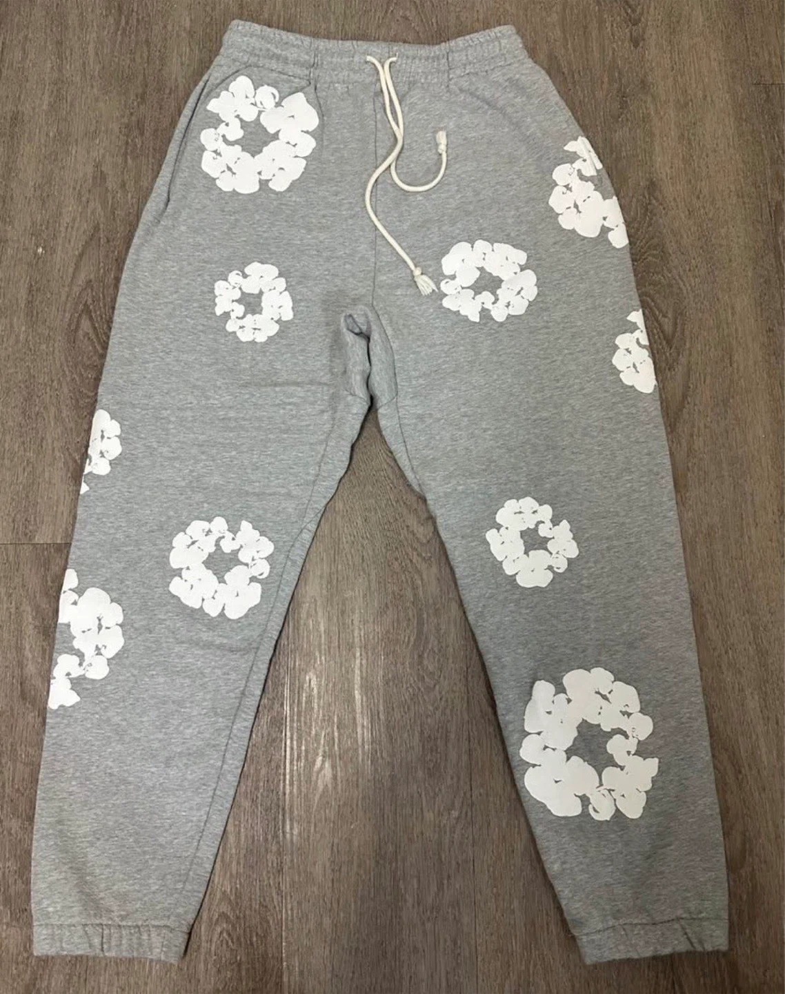 grey denim tears pants size small