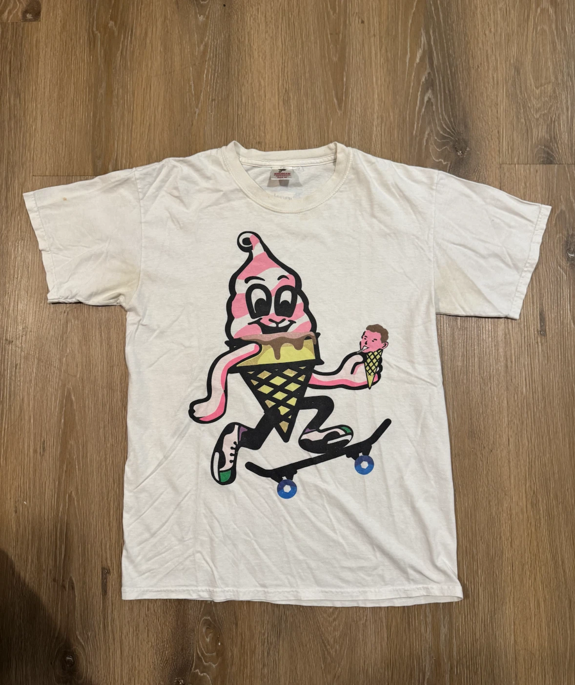 BBC Ice Cream Mens White T-Shirt  Size Medium