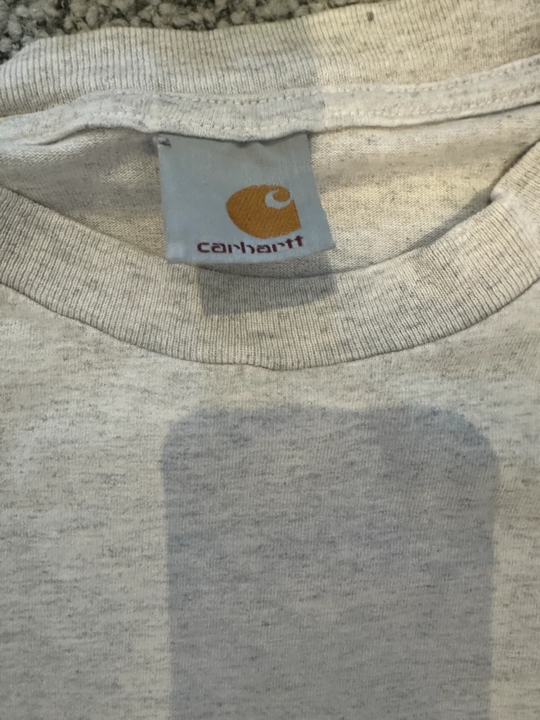 Vintage Carhartt Heather Grey Logo T-Shirt Size M - photo 2