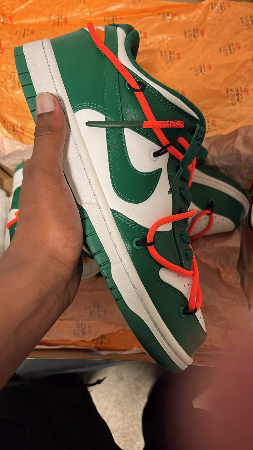 Nike Dunk Low Off-White Pine Green - photo 3