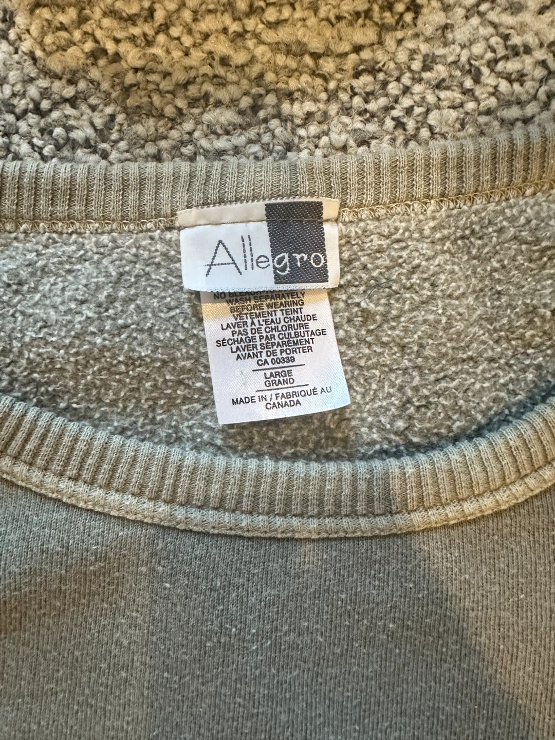 Vintage Allegro Crewneck Sweatshirt Size L - photo 2