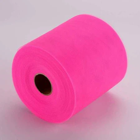 Decorative Hot Pink Tulle Fabric - photo 2
