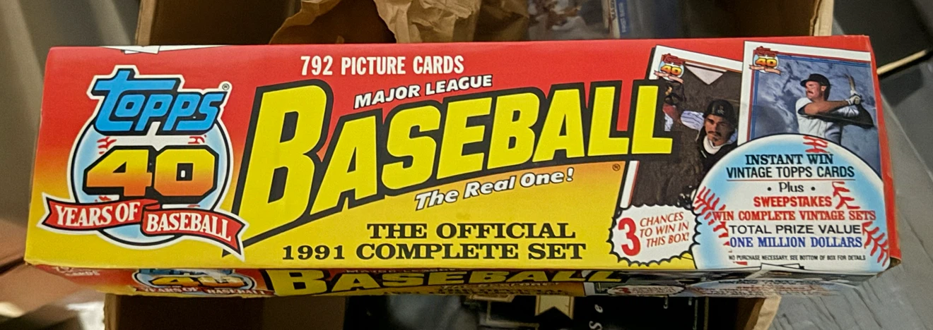 1991 Topps Major League Baseball Complete Set - photo 2