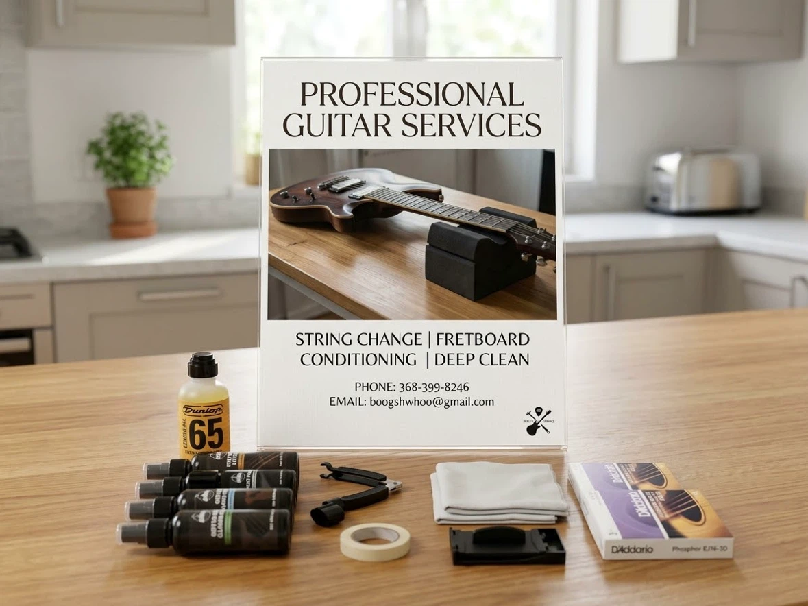 Mobile Guitar String Change & Deep Clean - I Come To You!