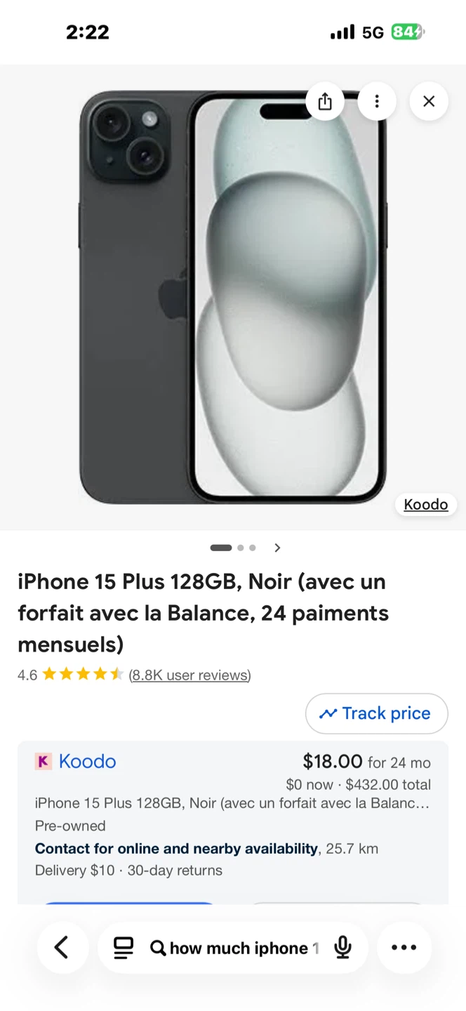 iPhone 15 plus