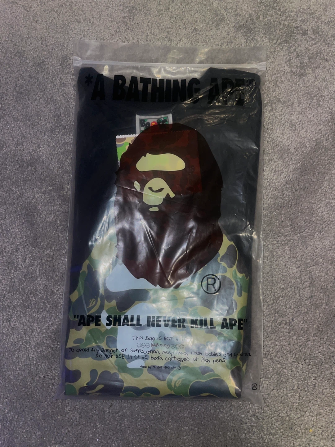 A Bathing Ape Black Camo Logo T-Shirt - photo 4