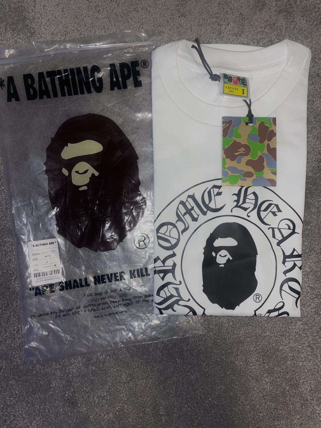 A Bathing Ape x Chrome Hearts T-Shirt