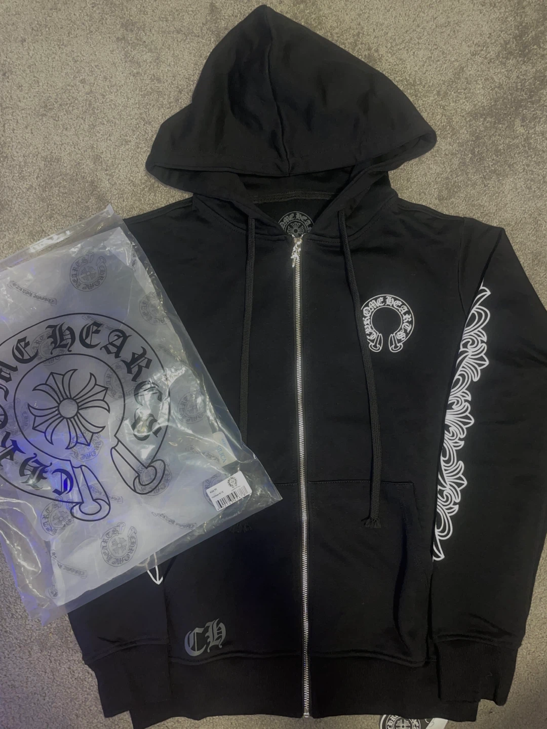 Chrome Hearts Horseshoe Zip-Up Hoodie