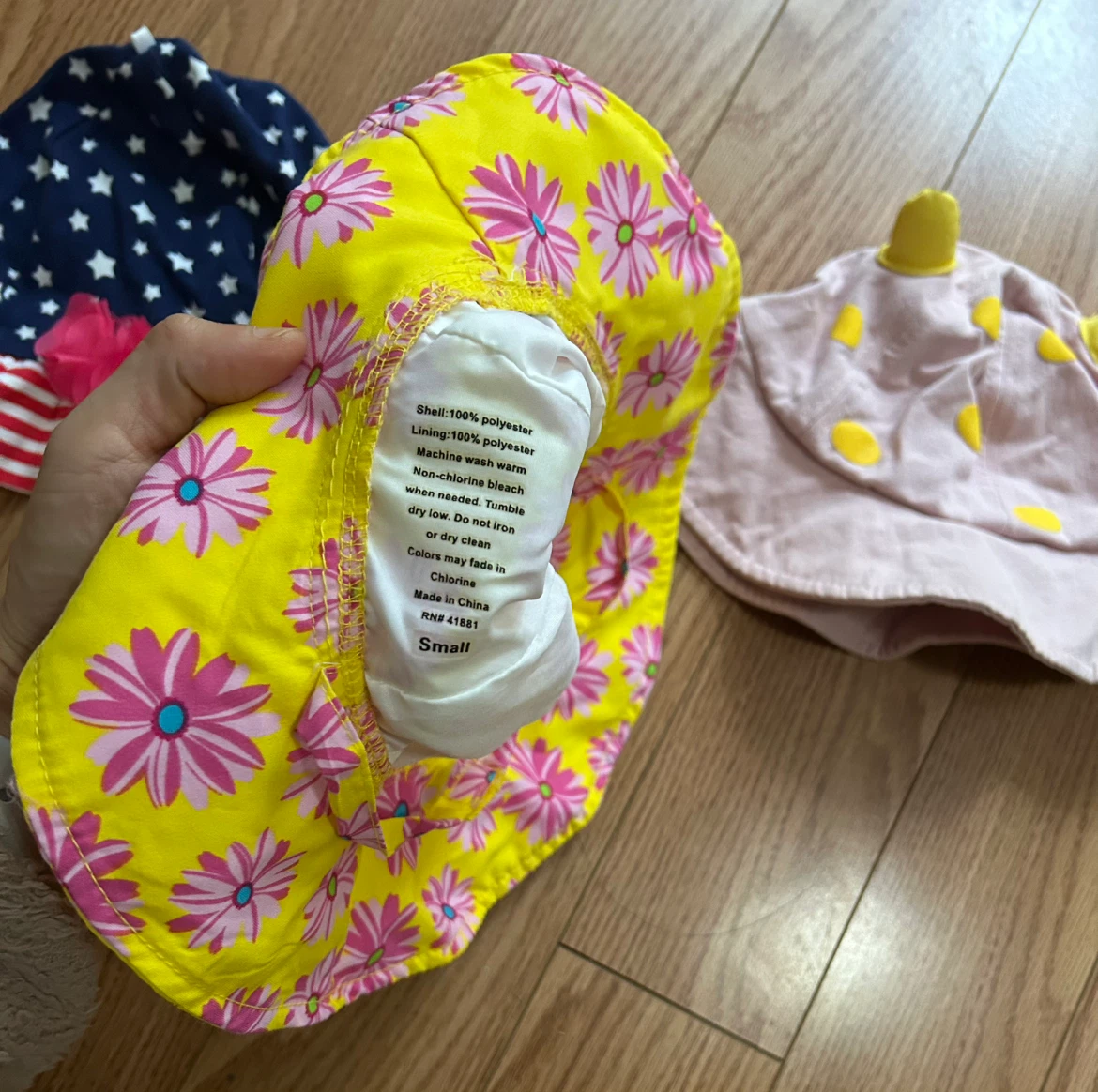Set of 3 Baby Bucket Hats Size 1-3 - photo 2