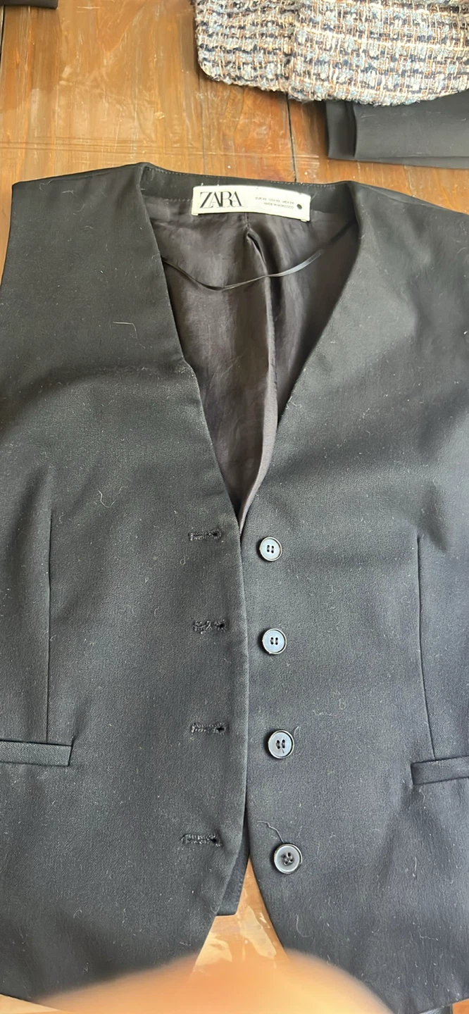 Zara black vest