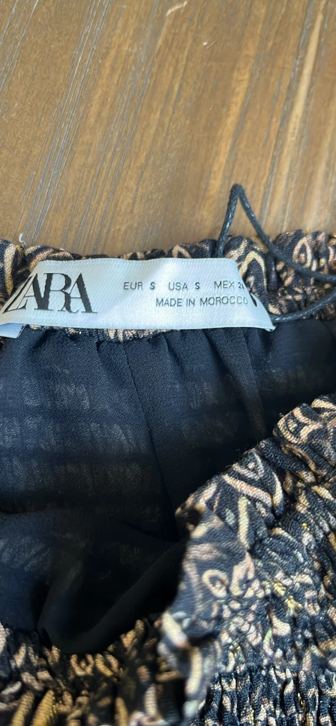 Zara Printed Smocked Skort Size S - photo 2