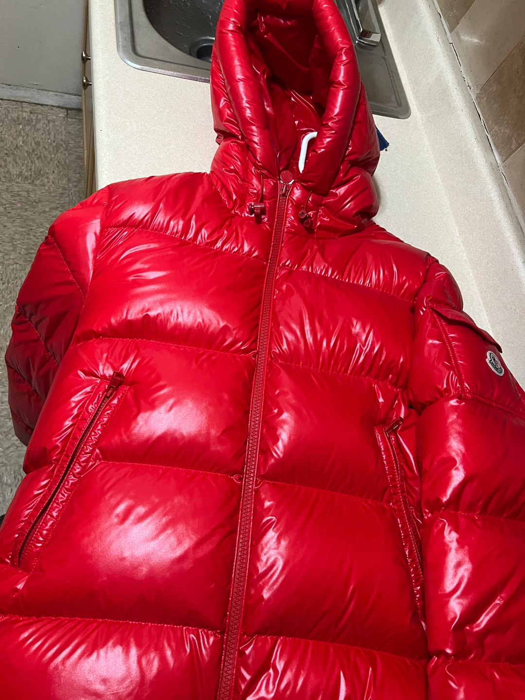 Moncler Red Down Jacket