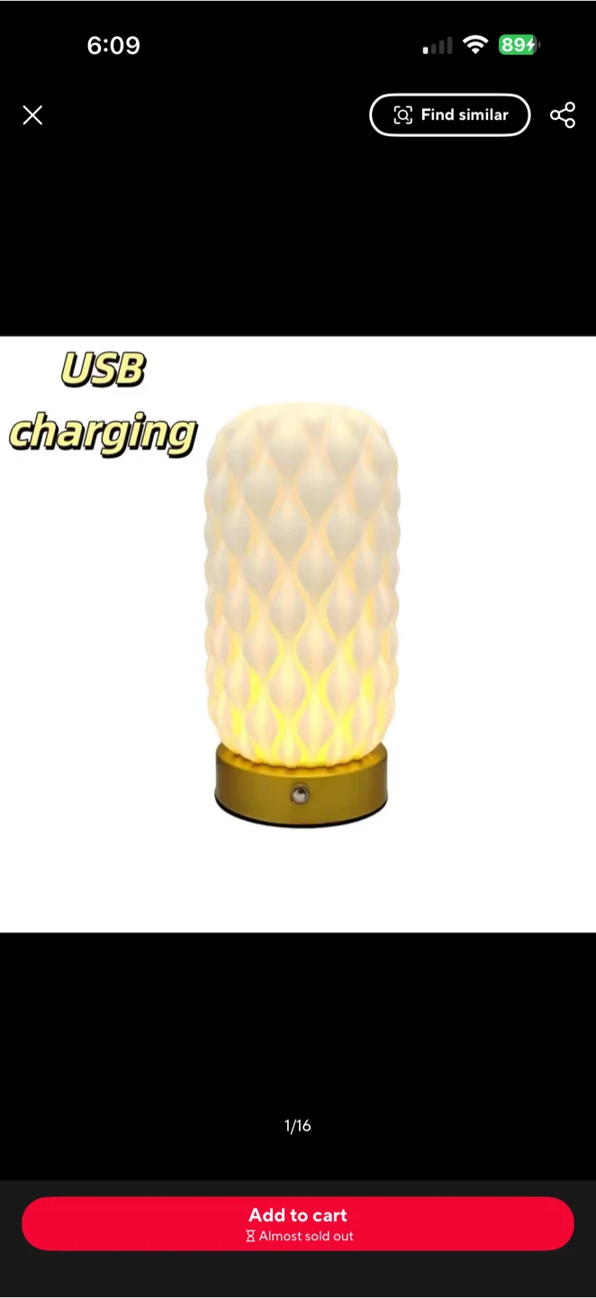 USB Rechargeable Table Lamp