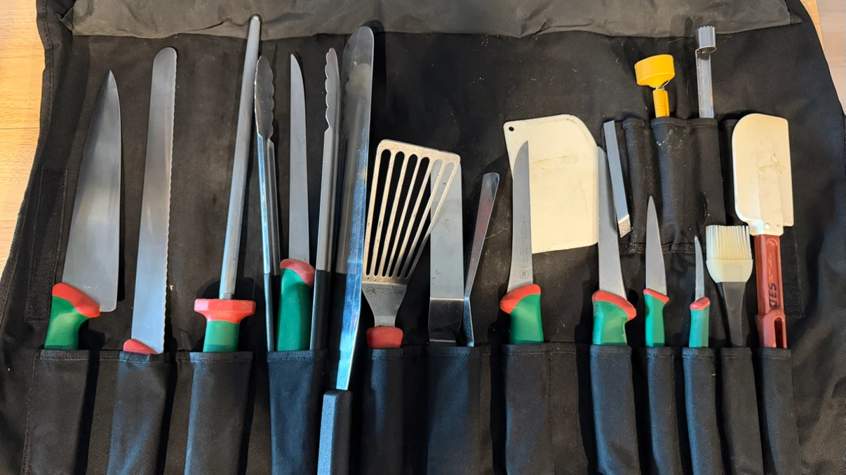 Sanelli Chef Knife Roll Set