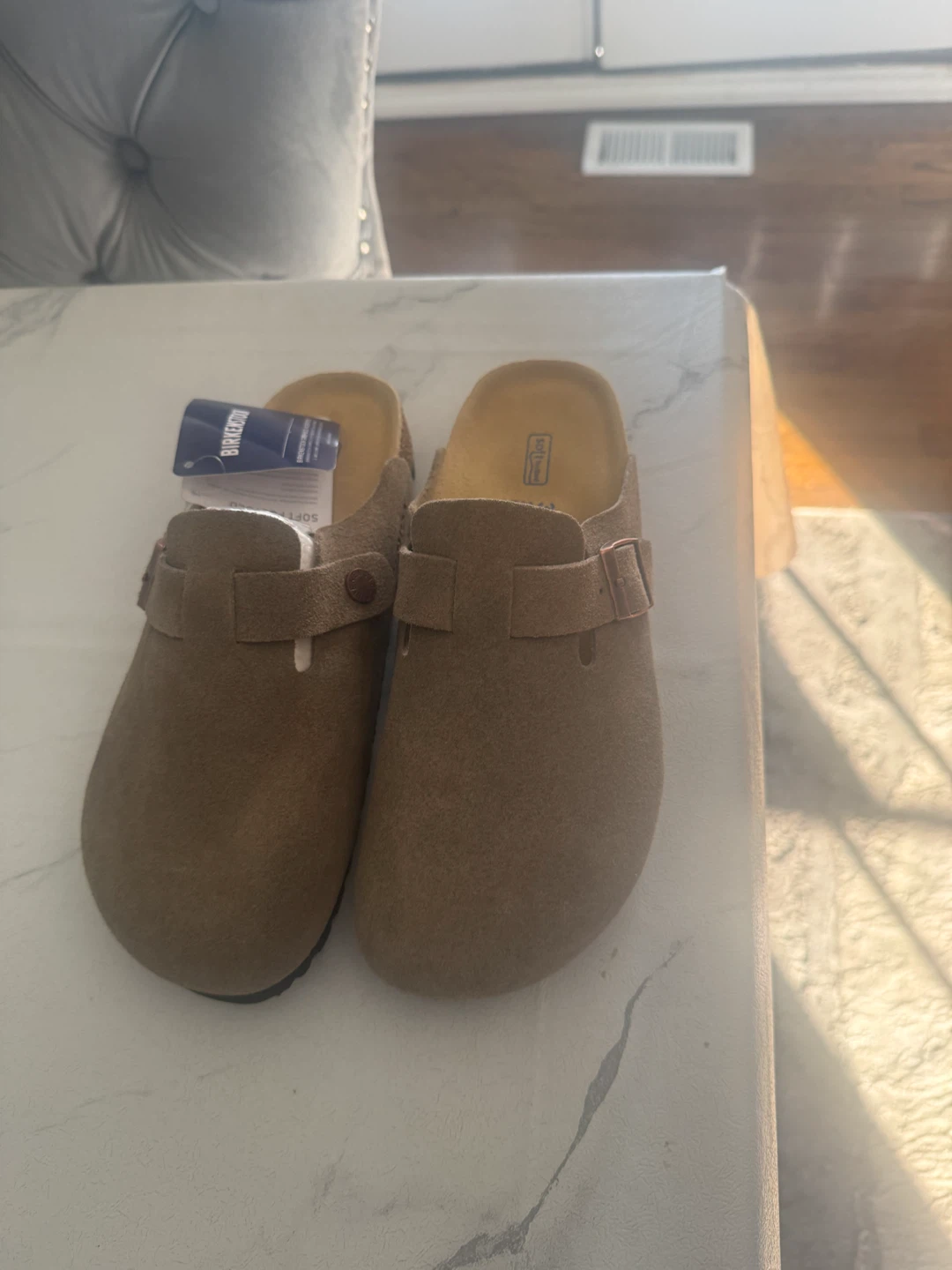 Birkenstock Boston Clogs Taupe