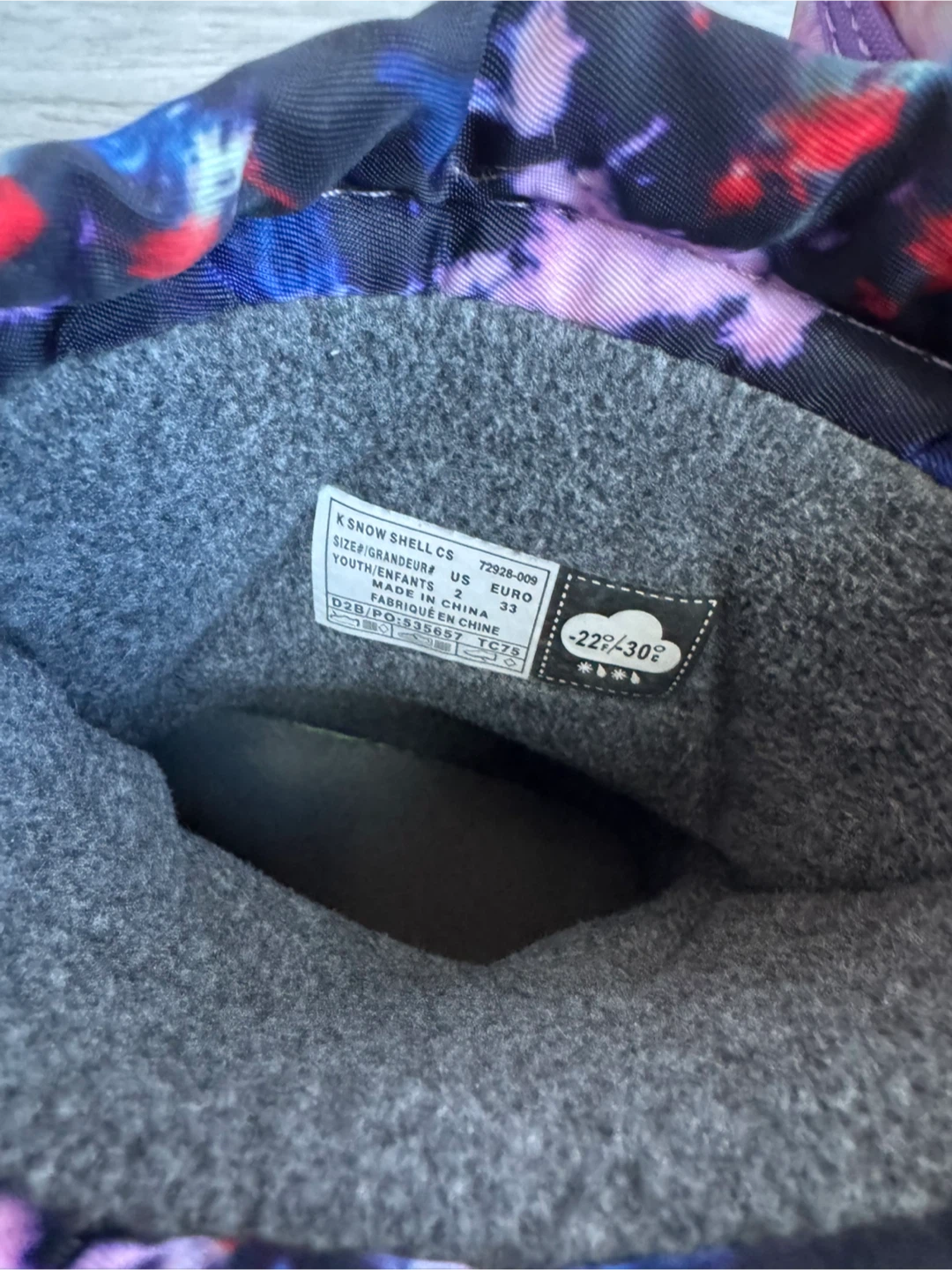 Kids Snow Shell CS Youth Boots Size 2 - photo 5