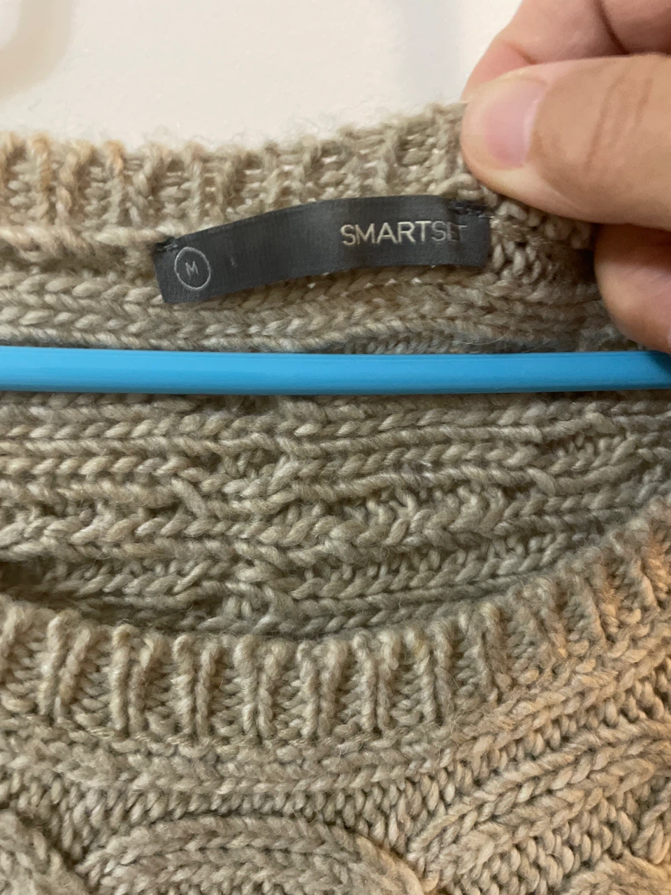 Smartset Cable Knit Sweater Dress - Beige - photo 2