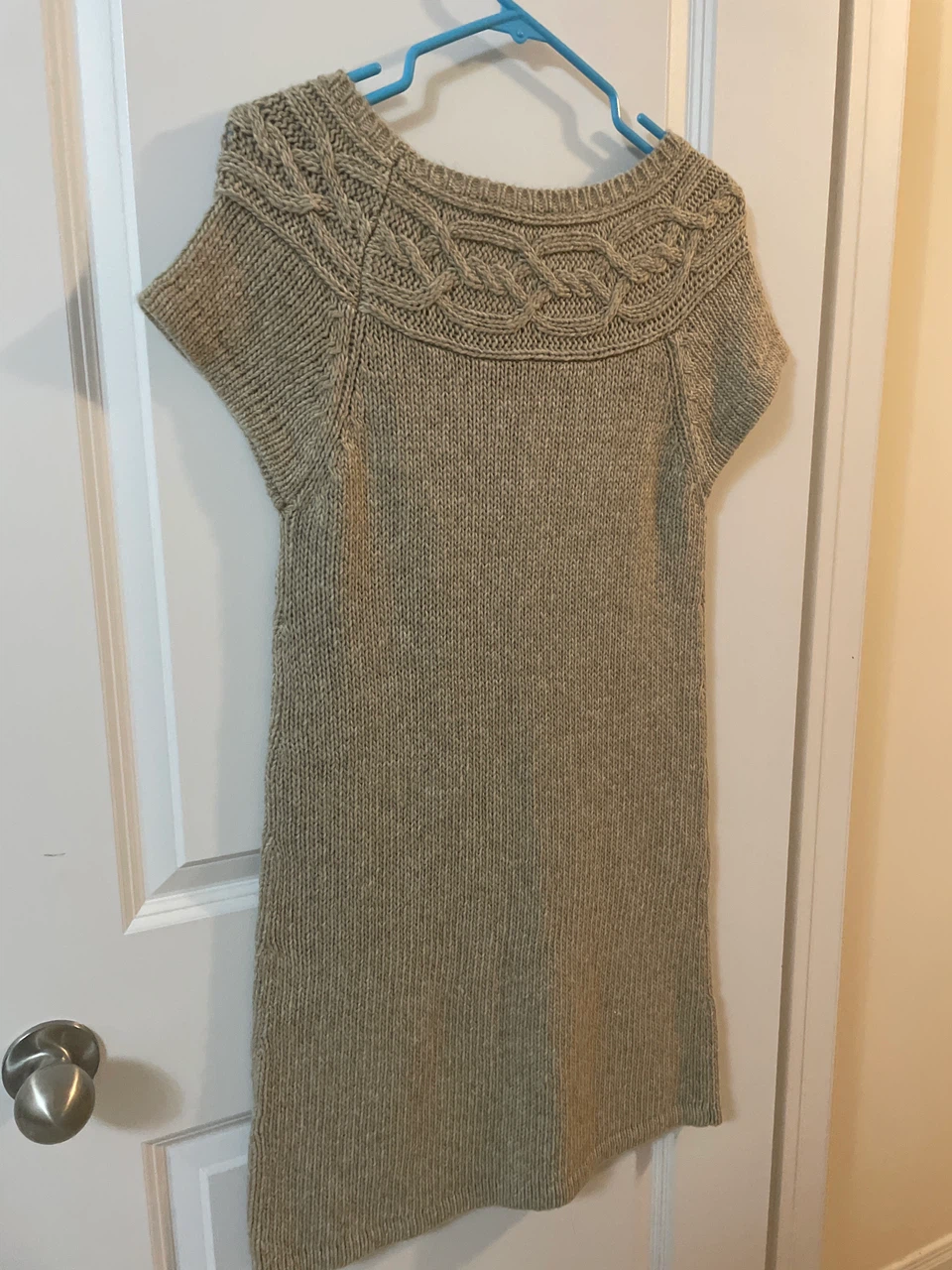 Smartset Cable Knit Sweater Dress - Beige - photo 4