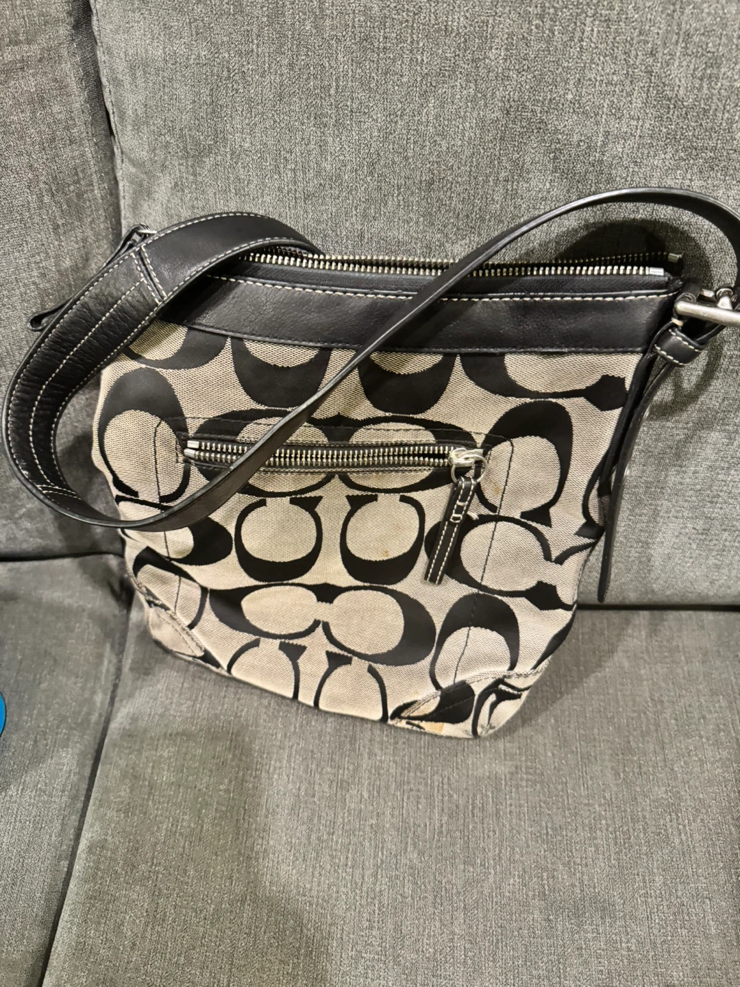 Coach Signature Canvas and Leather Crossbody Bag - photo 2