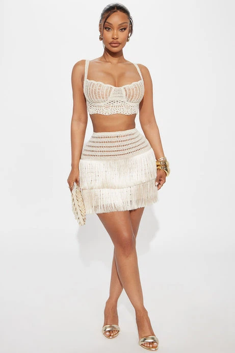 Brand new size medium 28” waist crotchet  skirt set - photo 2