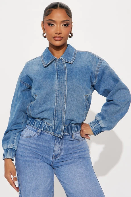 New with tags medium Von Dutch jean bomber jacket - photo 2