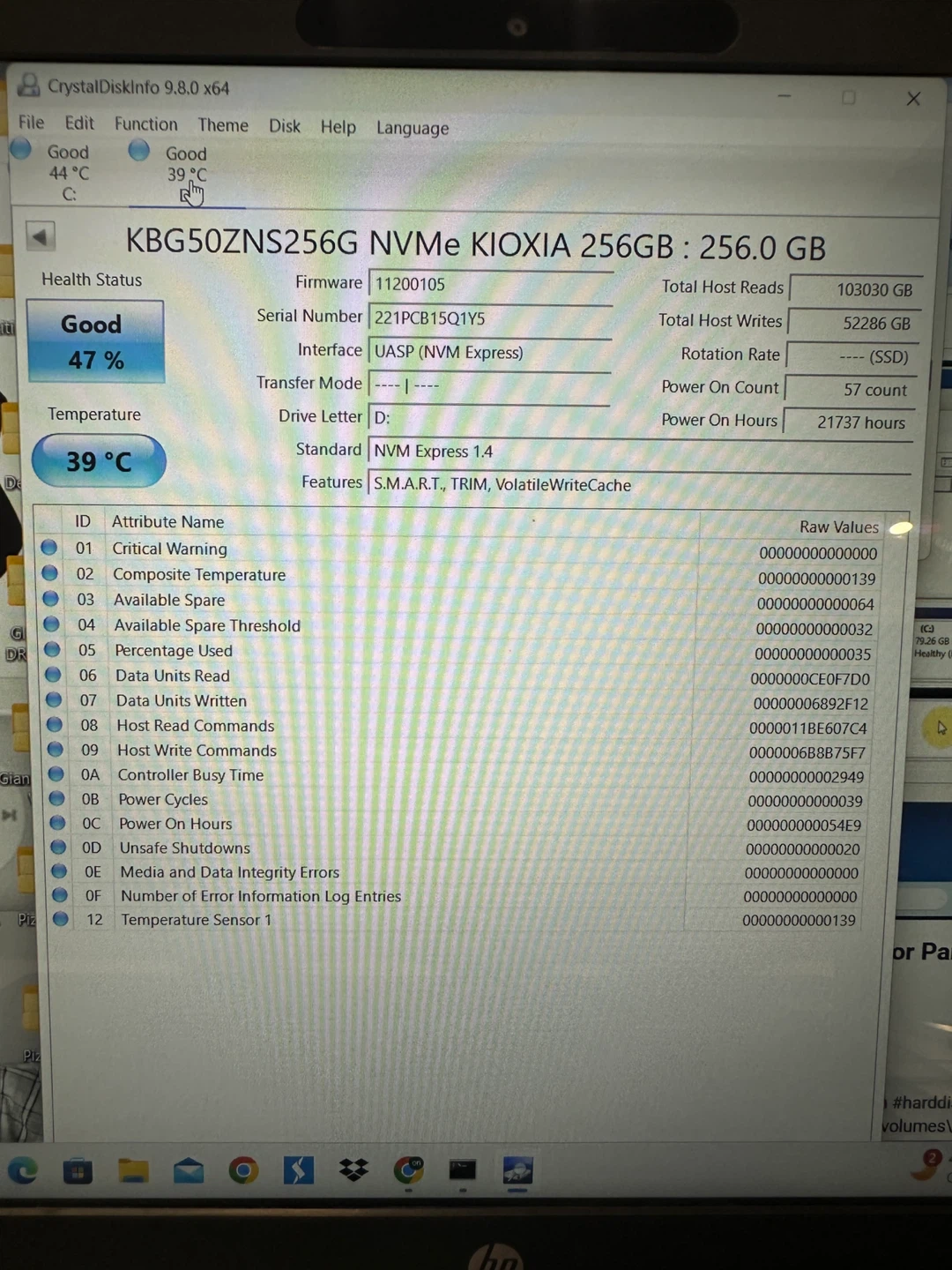 Kioxia 256GB NVMe SSD KBG50ZNS256G - photo 2