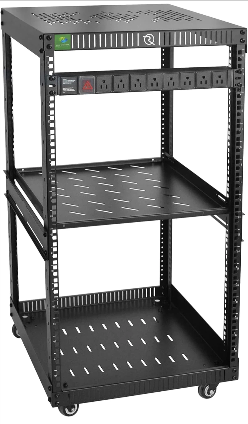 RIVECO 18U Open Frame Network Server Rack - photo 2