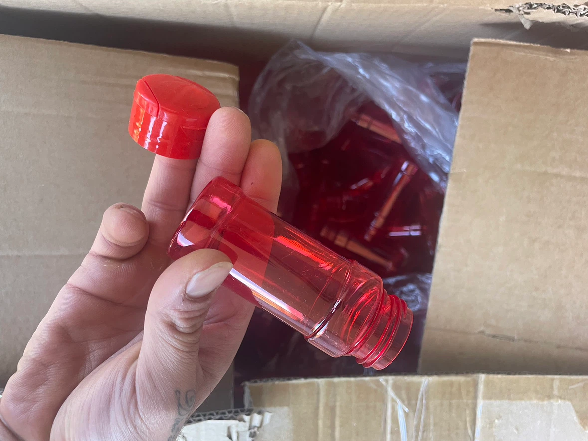 Bulk Red Plastic Spice Jars with Flip-Top Lids - photo 5