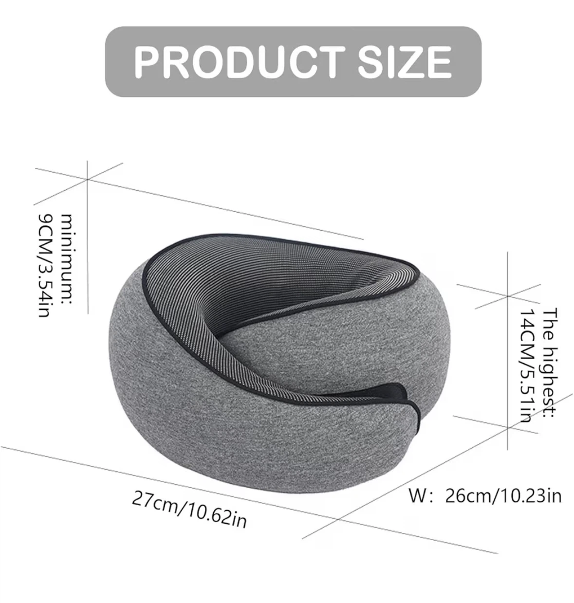 Grey Travel Neck Pillow - brand new - photo 5