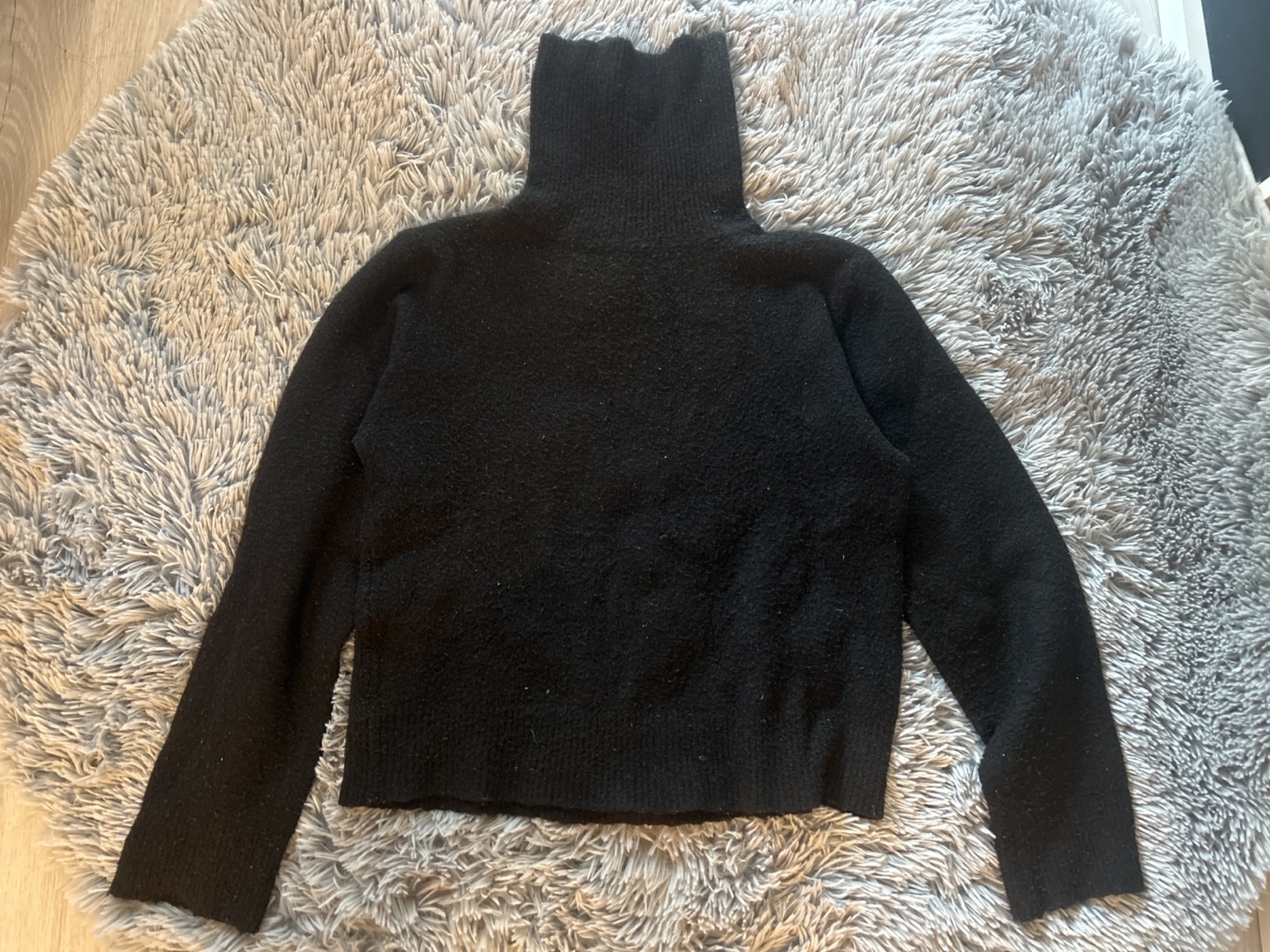 Black Knit Turtleneck Sweater