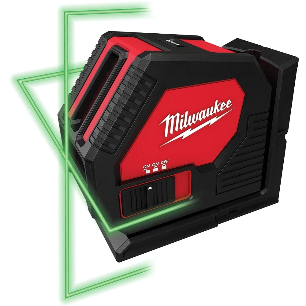 Milwaukee 100 ft. Green Cross Line Laser Model #3421