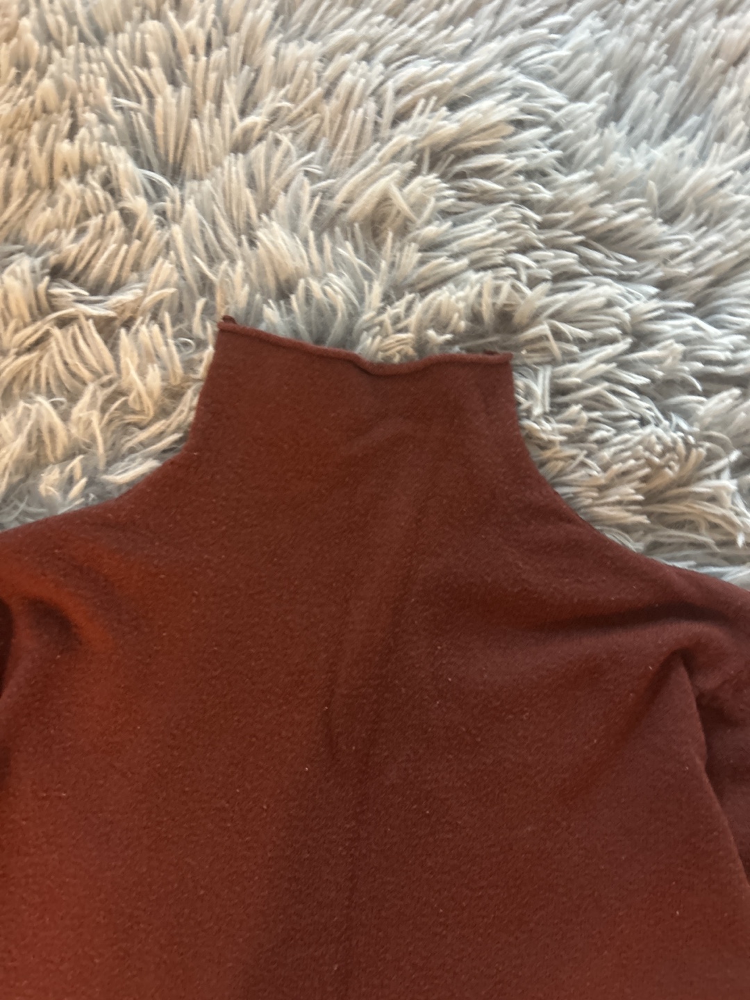 Maroon Turtleneck Long Sleeve Shirt - photo 3