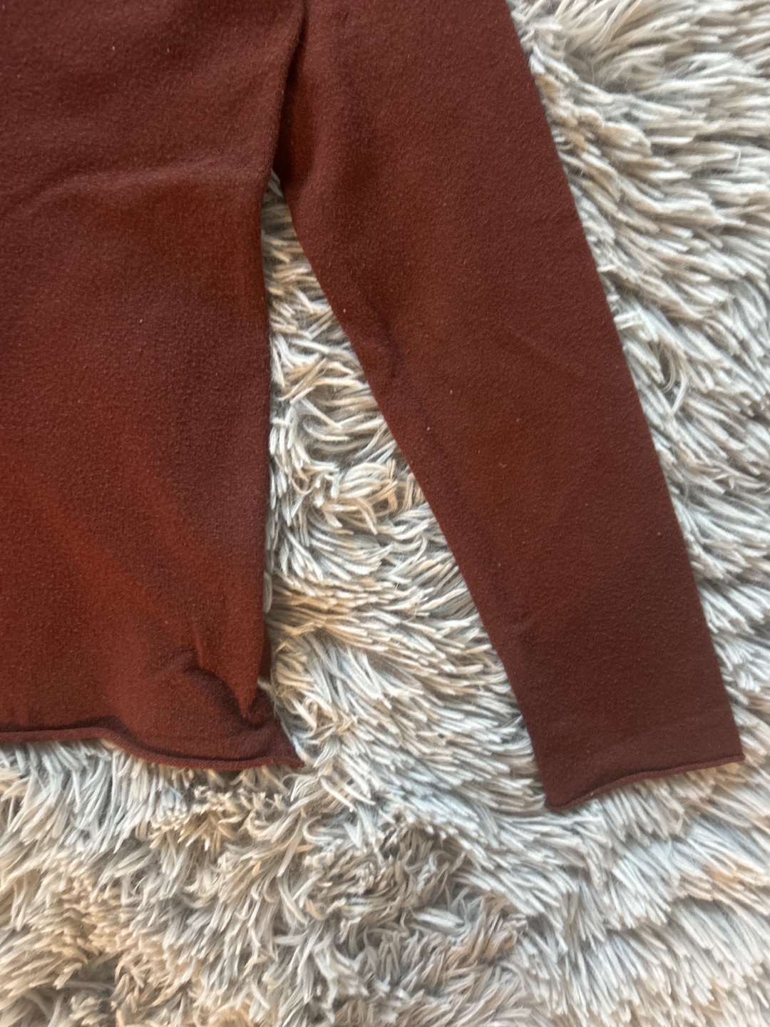 Maroon Turtleneck Long Sleeve Shirt - photo 2