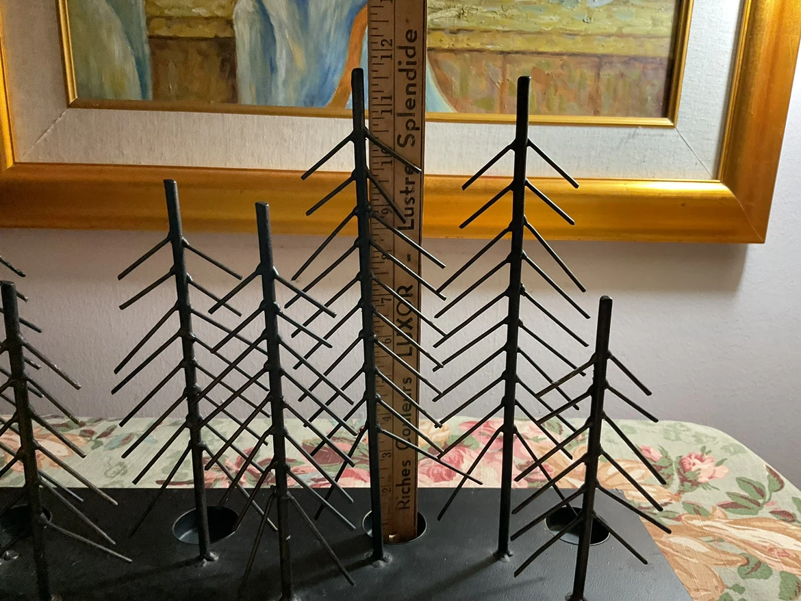 Black Metal Tree Candle Holder - photo 2