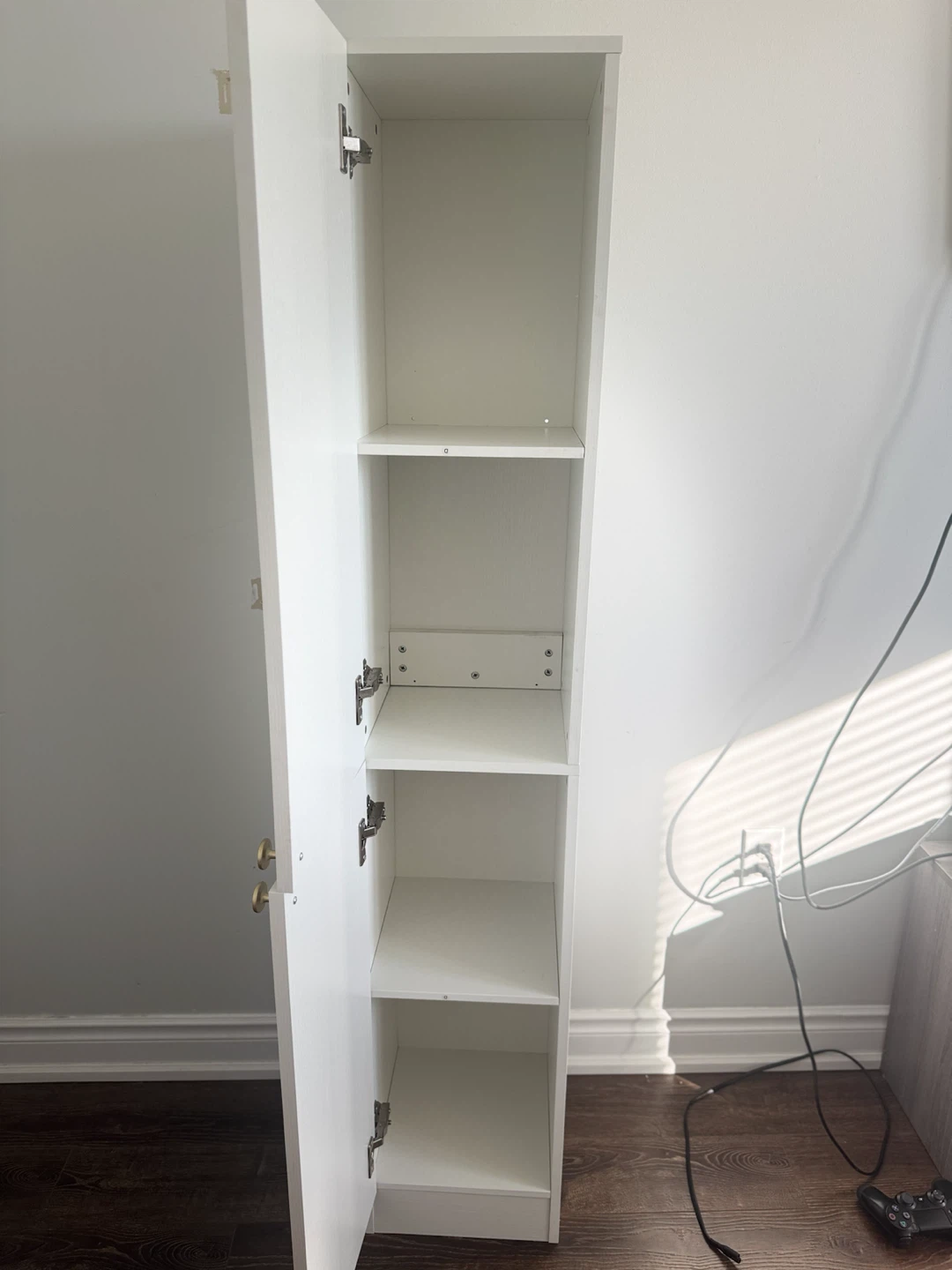 White tall storage cabinet - photo 3