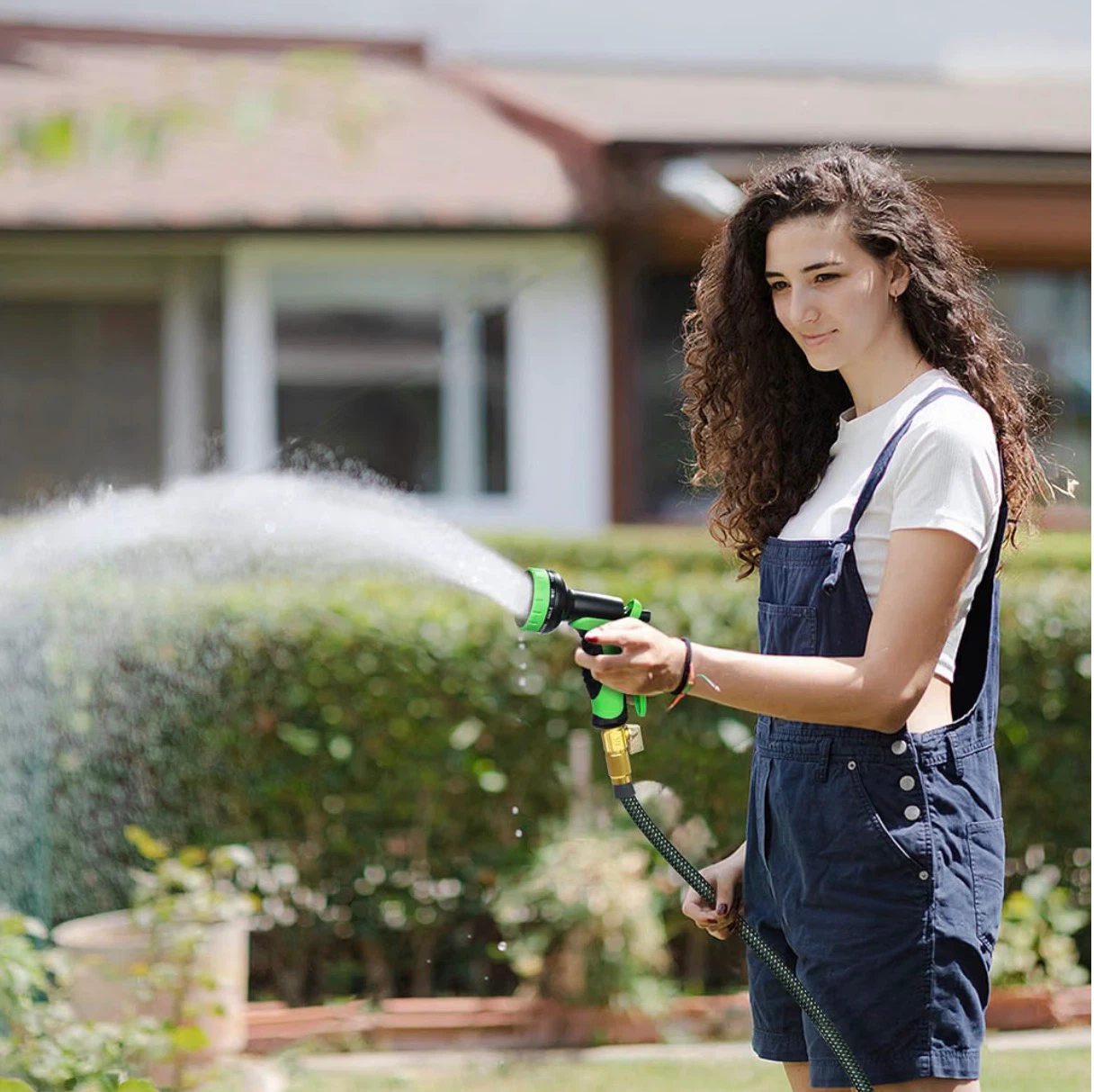 Garden Hose with 10-Pattern Spray Nozzle - photo 2