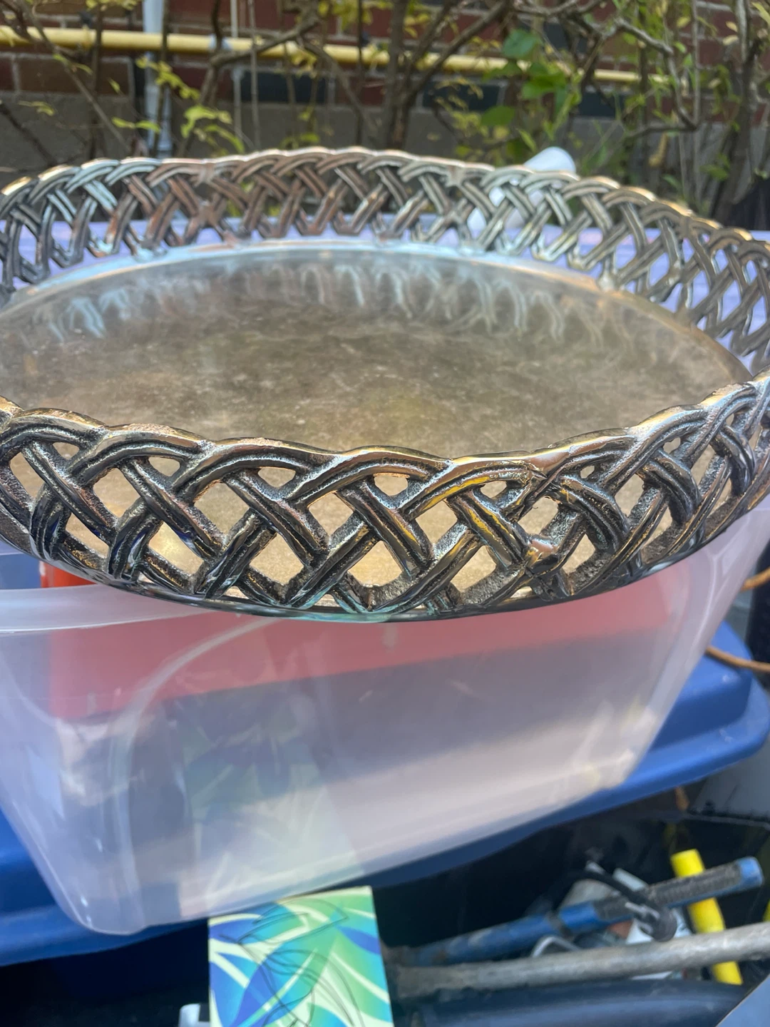 Lattice Round Centrepiece Tray - photo 2