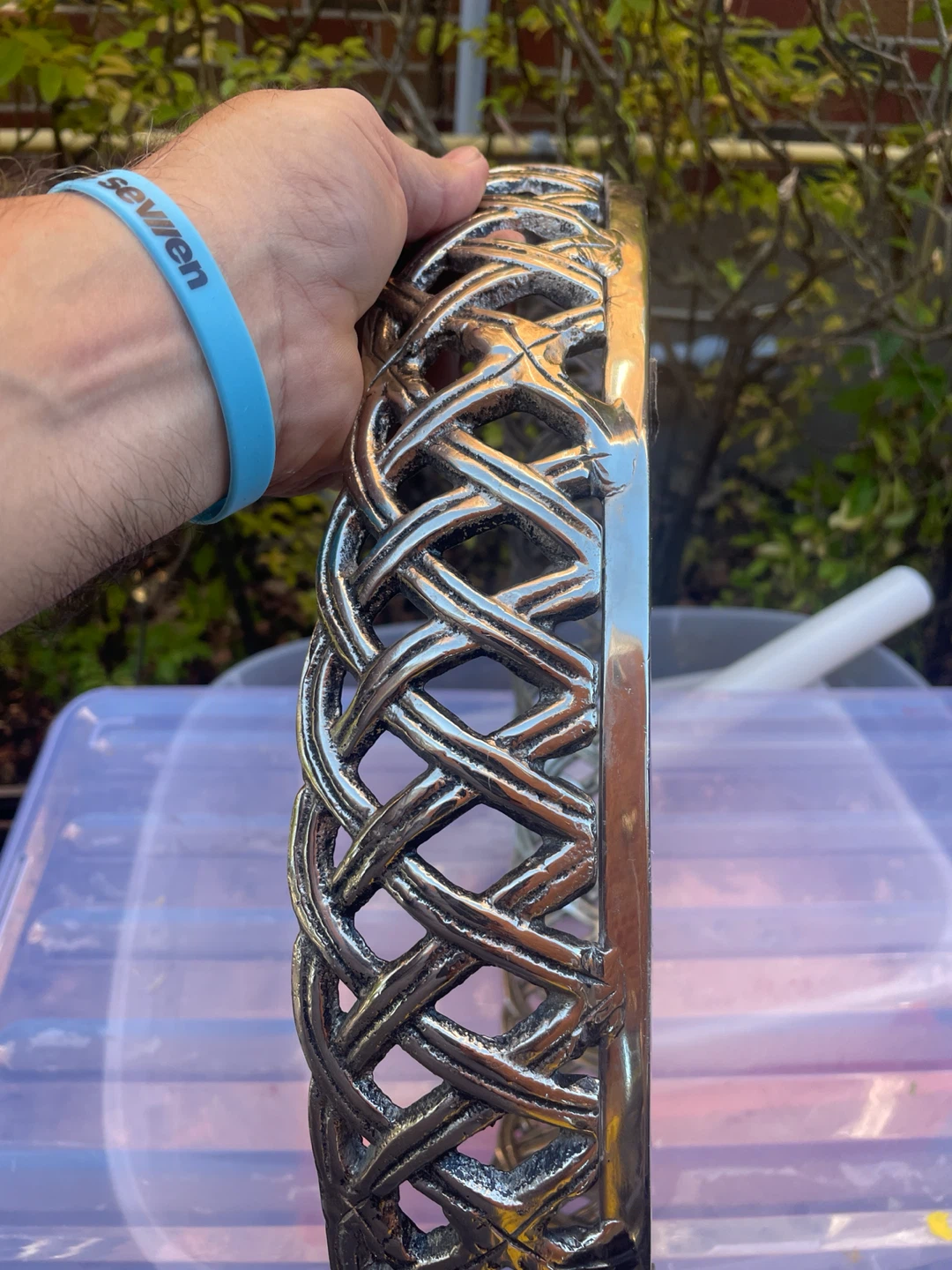 Lattice Round Centrepiece Tray - photo 4