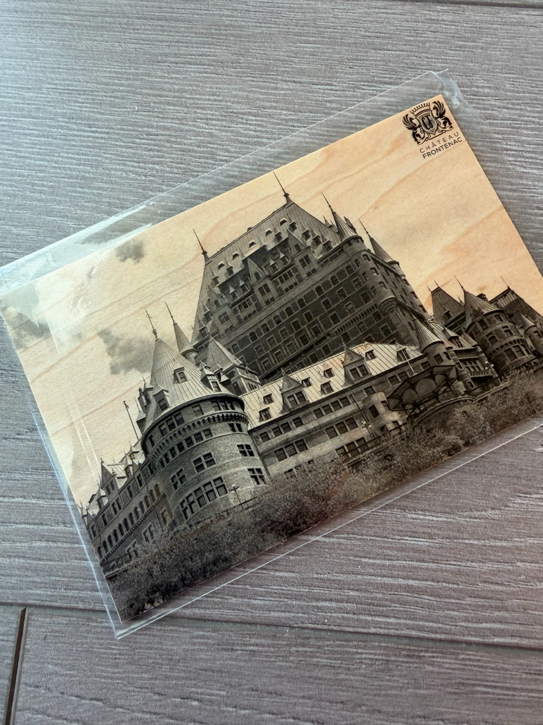 Chateau Frontenac Wooden Postcard - photo 3