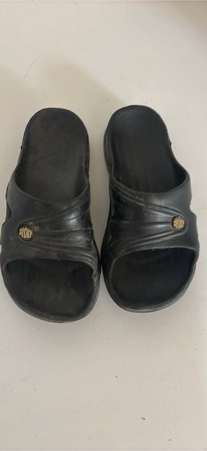 Black Sport Slides Size 36