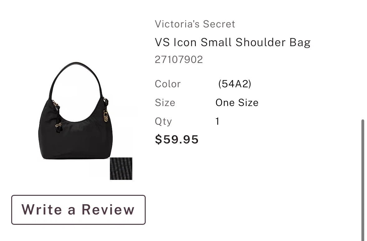 Victoria's Secret VS Icon Small Shoulder Bag