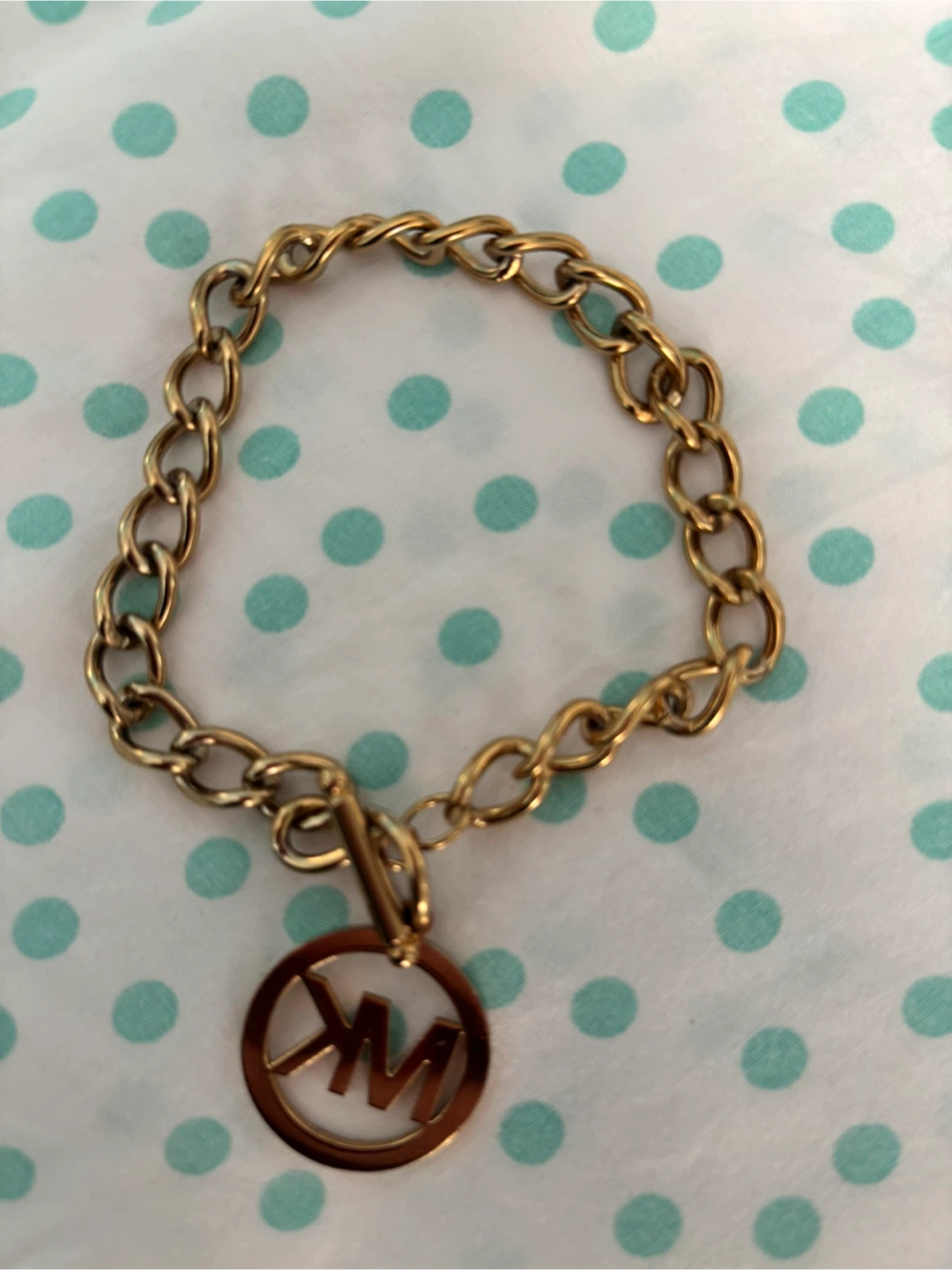 Michael Kors gold-tone logo charm bracelet - photo 3
