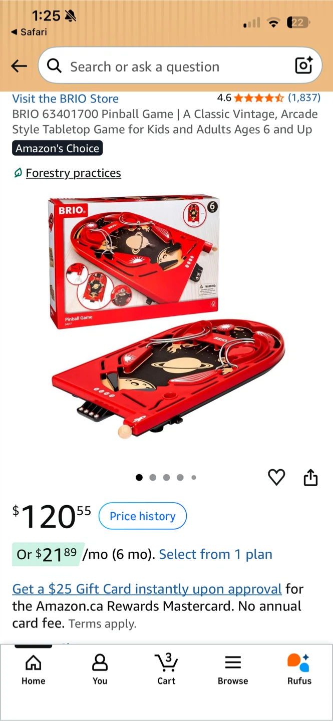 BRIO 63401700 Pinball Game