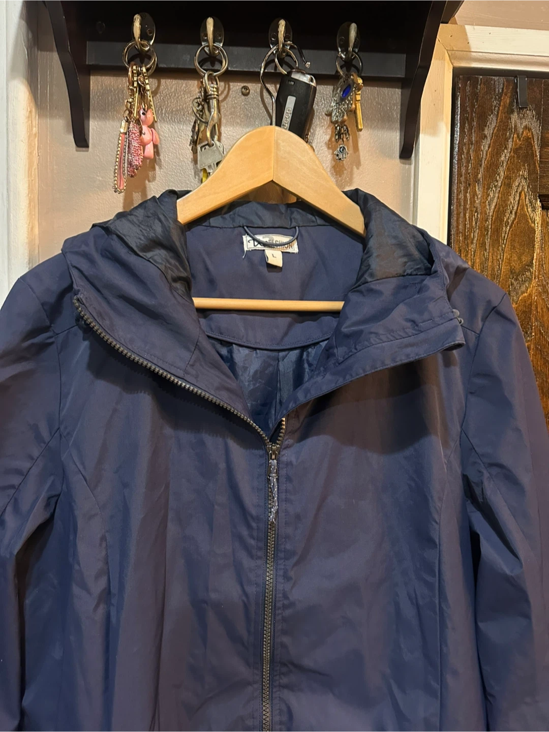 UpFashion Navy Blue Hooded Jacket - photo 3