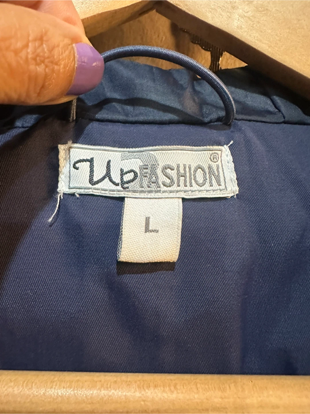 UpFashion Navy Blue Hooded Jacket - photo 5