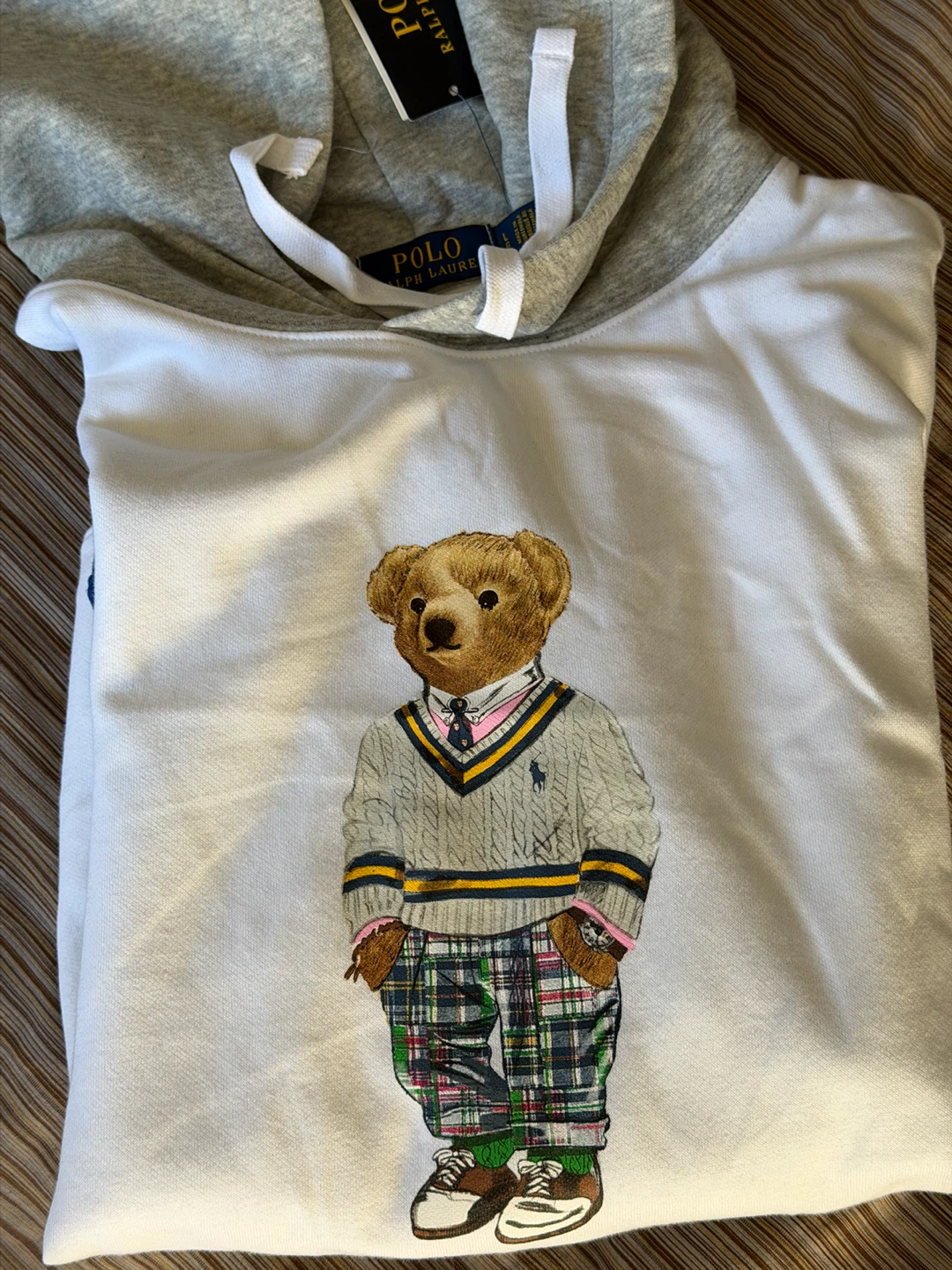 New Polo Ralph Lauren Bear Hoodie - photo 3