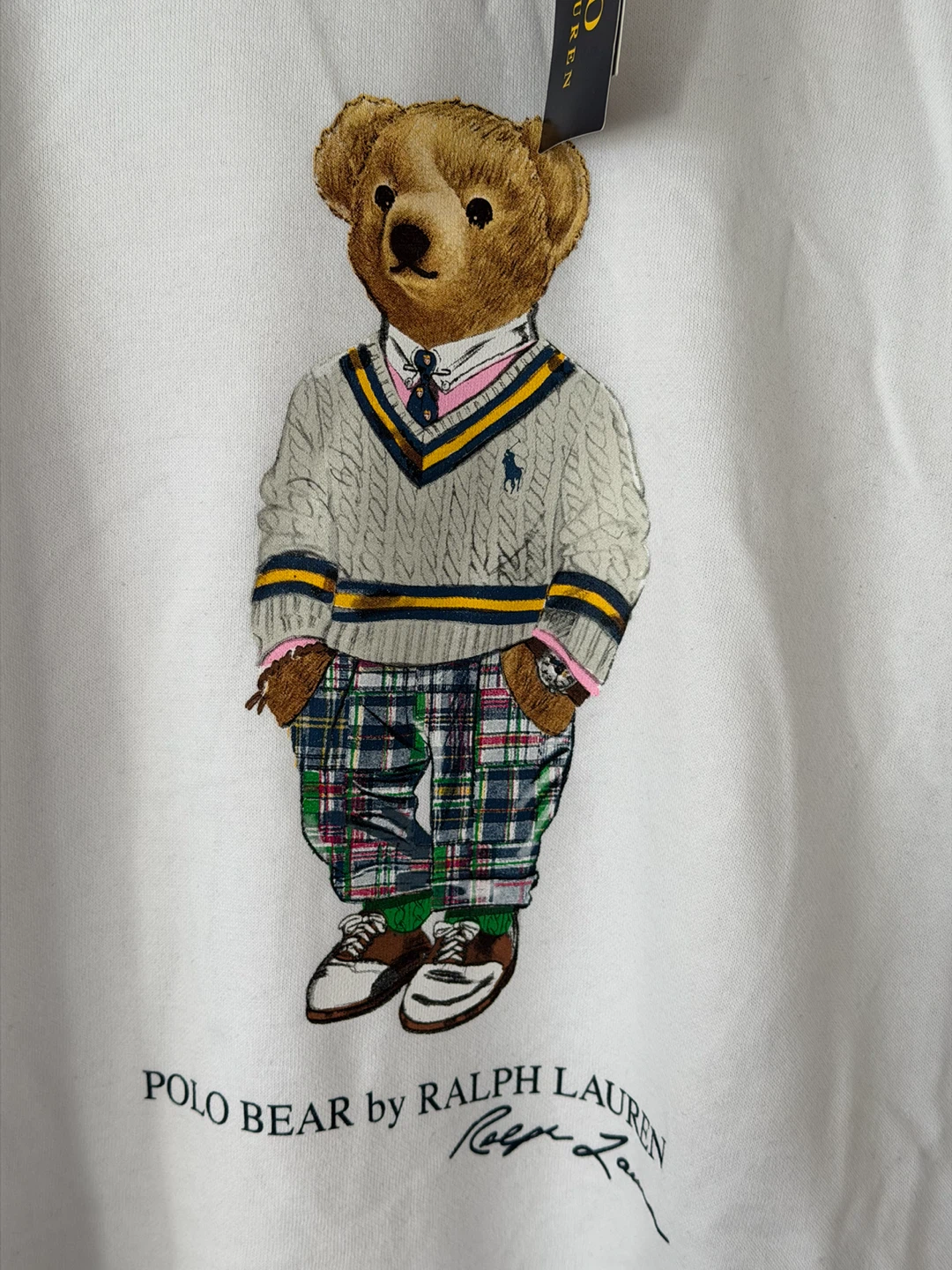 New Polo Ralph Lauren Bear Hoodie - photo 4