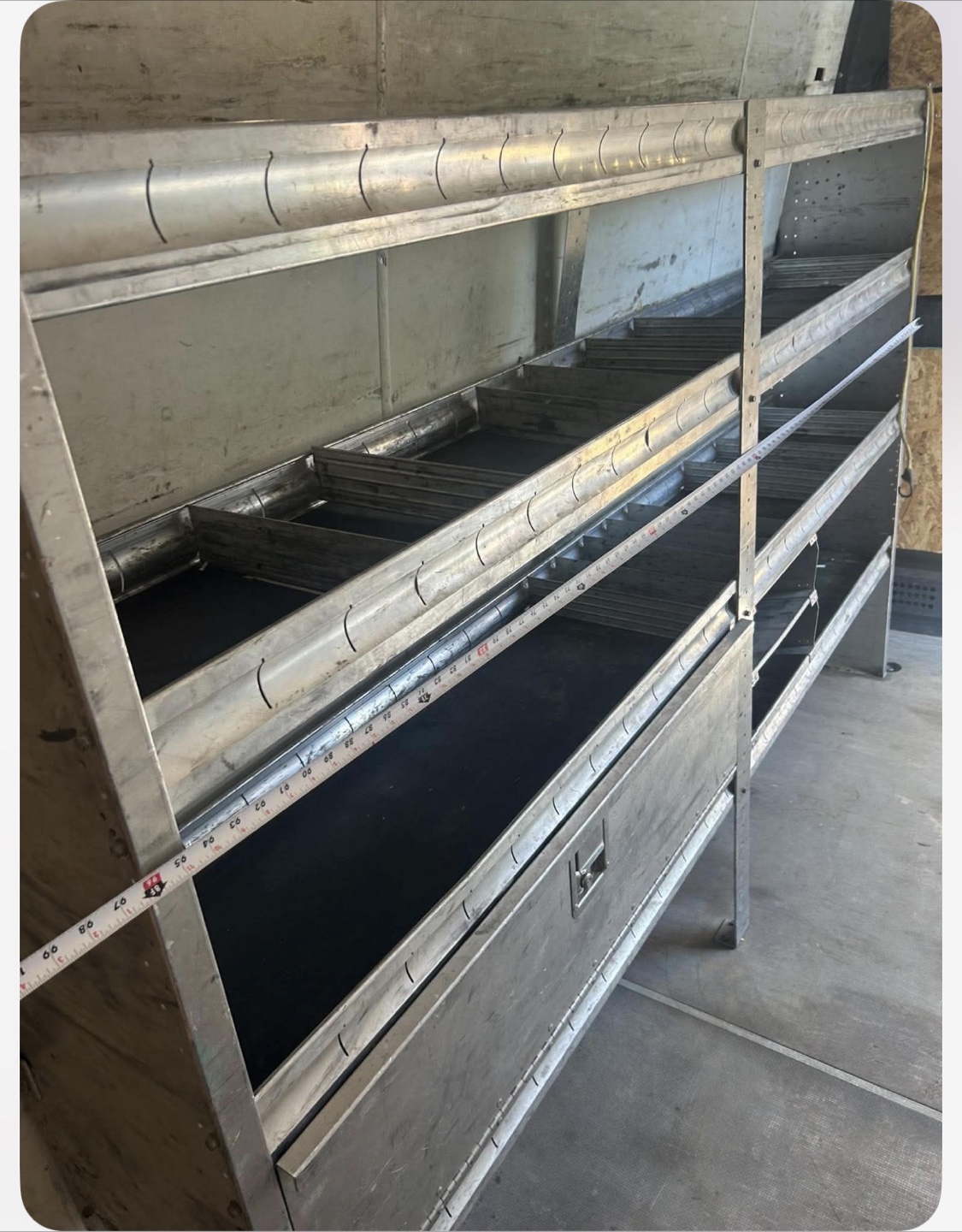 Aluminum Cargo Van Shelving Unit